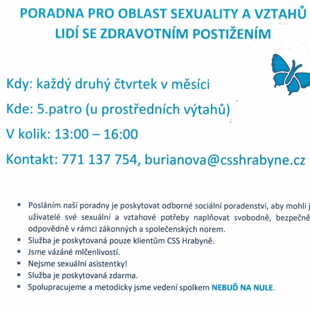 Poradna pro oblast sexuality a vztahů lidí se zdravotním postižením