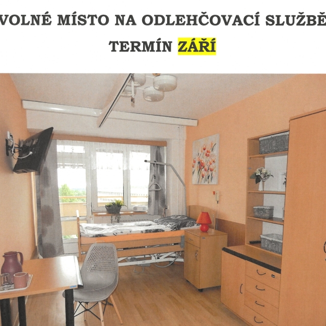 Volné místo na Odlehčovací službě - termín září 